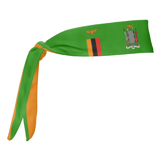 Patriótico elegante de la bandera de Zambia (Girar 270)