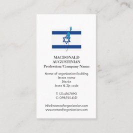 Patriótico | ISRAEL FLAG | Tarjeta de presentación