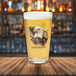 Patriótico Monogramado Dios bendiga a América Águi