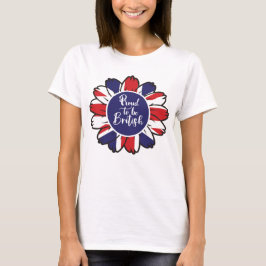 Patriótico orgulloso de ser camiseta británica