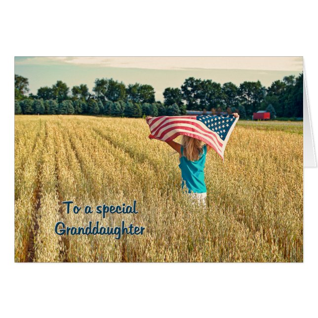 Patriótico para la Nieta (Anverso (Horizontal))