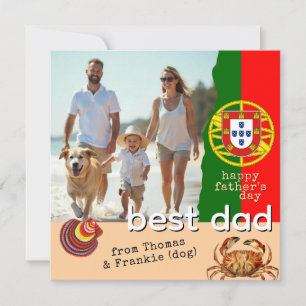 Patriótico Portugal Dad, por la tarjeta del día de
