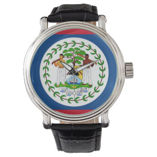 Patriótico, reloj especial con bandera de Belice