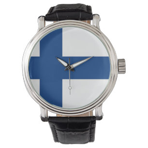 Patriótico, reloj especial con bandera de Finlandi