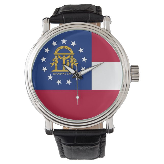 Patriótico, reloj especial con bandera de Georgia (Anverso)