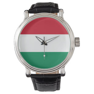 Patriótico, reloj especial con bandera de Hungría