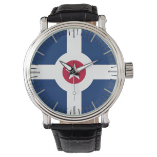 Patriótico, reloj especial con bandera de Indianáp