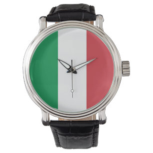 Patriótico, reloj especial con bandera de Italia