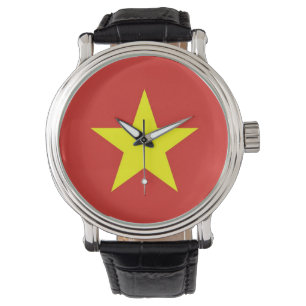 Patriótico, reloj especial con bandera de Vietnam