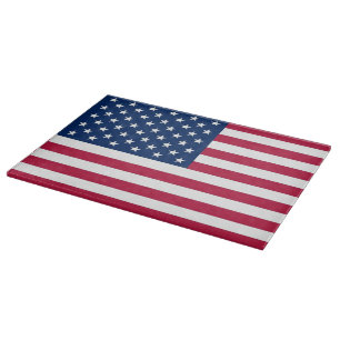 Patriótico, tabla de corte especial con bandera de