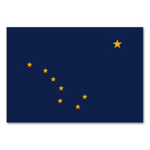 Patriótico, tarjeta de mesa especial con bandera d