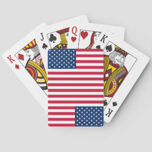 Patriotismo de las cartas de juego de la bandera e