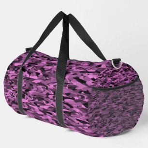 Patrón abstracto Bolsa de Duffel negro púrpura