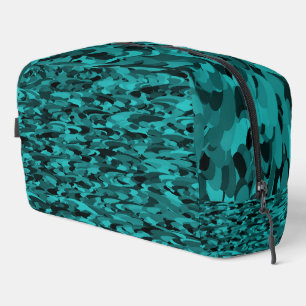 Patrón abstracto Bolsa Verde azulada de tocador ne