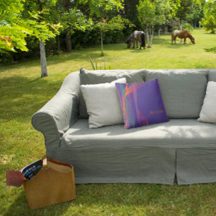 Patrón abstracto con Cojín decorativo de lavanda d