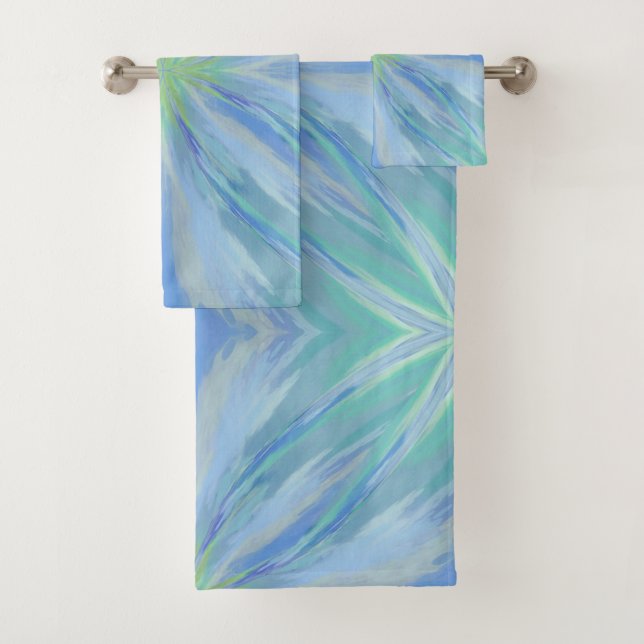 Patrón abstracto de acuarela floral costera (In situ)