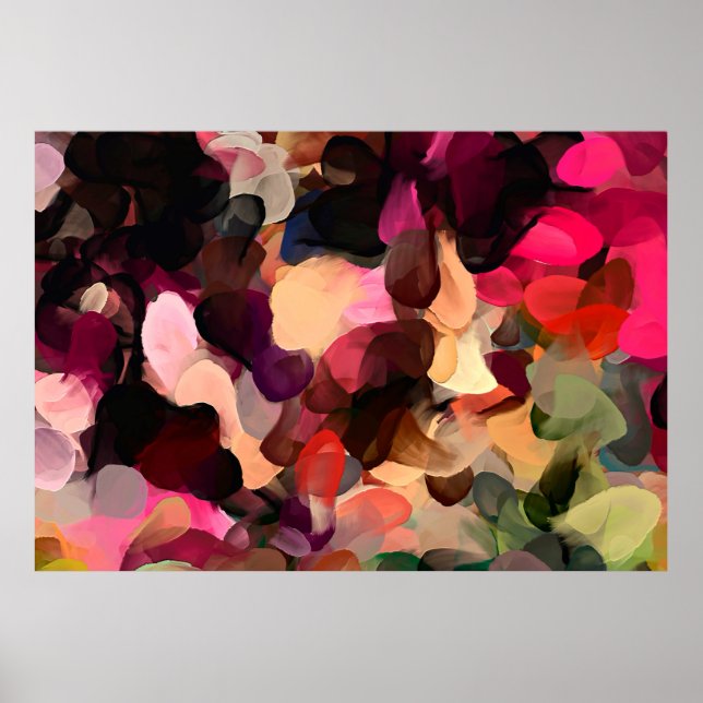 Patrón abstracto de arte digital. Dibujo manual mo (Frente)