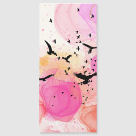 Patrón abstracto de aves coloridas