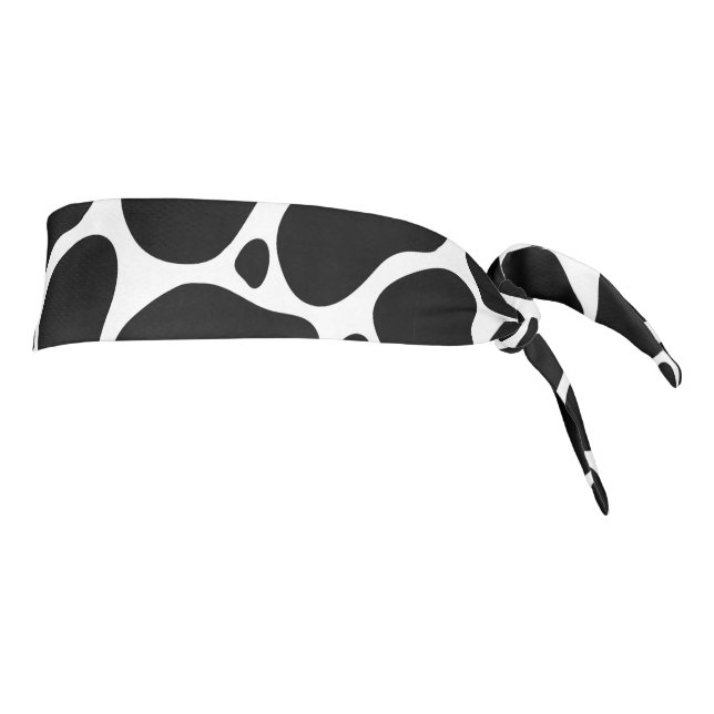 Patrón abstracto de jirafa en blanco y negro (Girar 90)