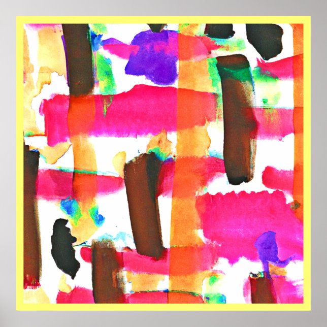 Patrón abstracto dinámico en el arte (Frente)