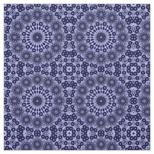 Patrón abstracto en azul y blanco - tela