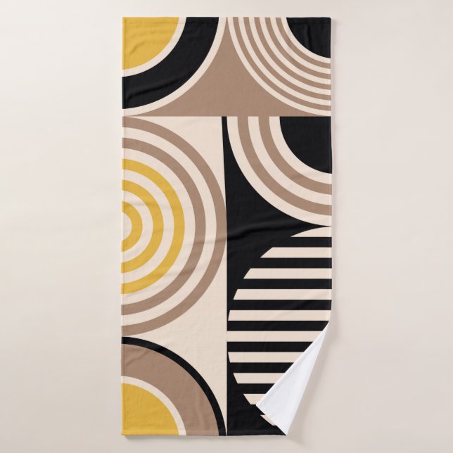 Patrón abstracto geométrico moderno. Diseño de cos (Toalla de baño)