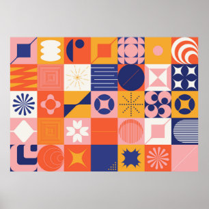 Patrón abstracto inspirado en el arte del Brutalis