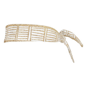 Patrón africano tribal blanco y dorado de moda