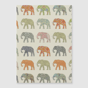 Patrón animal elefante colorido