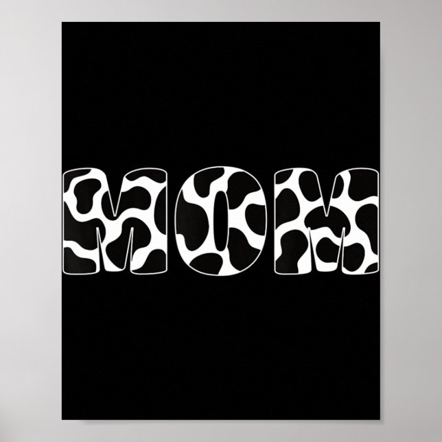 Patrón animal estético de impresión de vaca de mam (Frente)