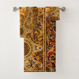 Patrón antiguo decorativo italiano de piedras prec