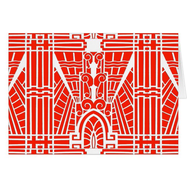 Patrón arquitectónico deco, Naranja mandarín (Anverso (Horizontal))
