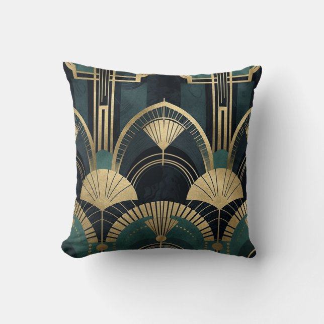 Patrón Art Deco 7 Imprimir - Cojín decorativo (Anverso)