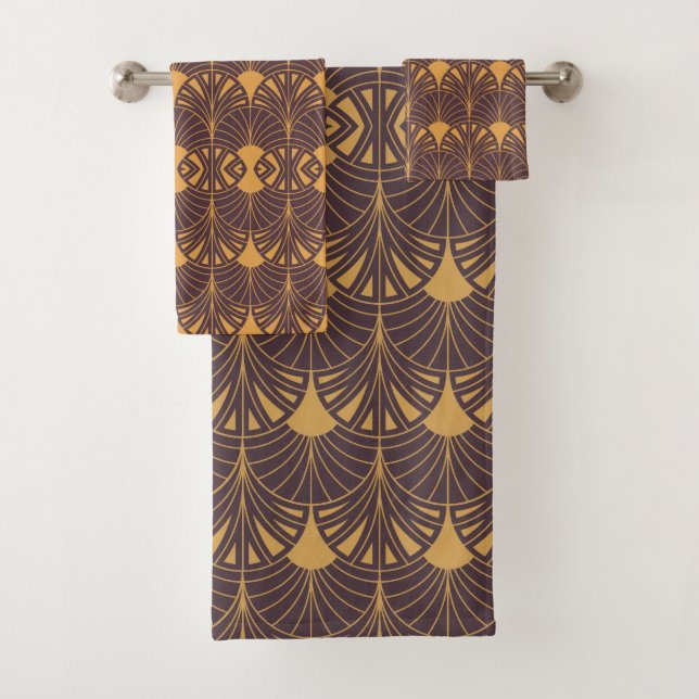 patrón Art Deco con motivos en forma de abanico  (In situ)