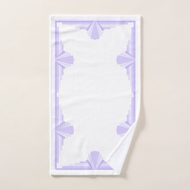Patrón Art Deco en Lilac (Toalla de mano)