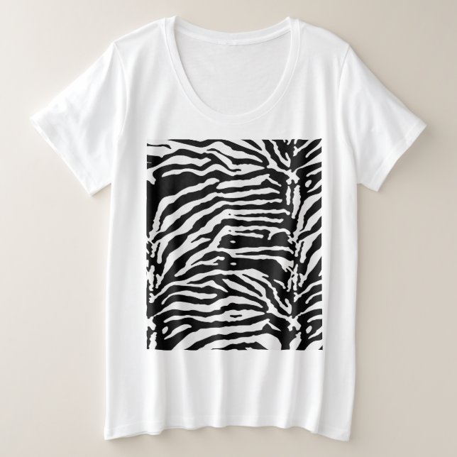 Patrón artístico negro y blanco de camuflaje cebra (Anverso del diseño)