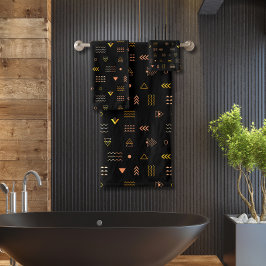 Patrón azteca negro