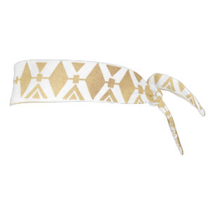Patrón azteca tribal de oro de moda