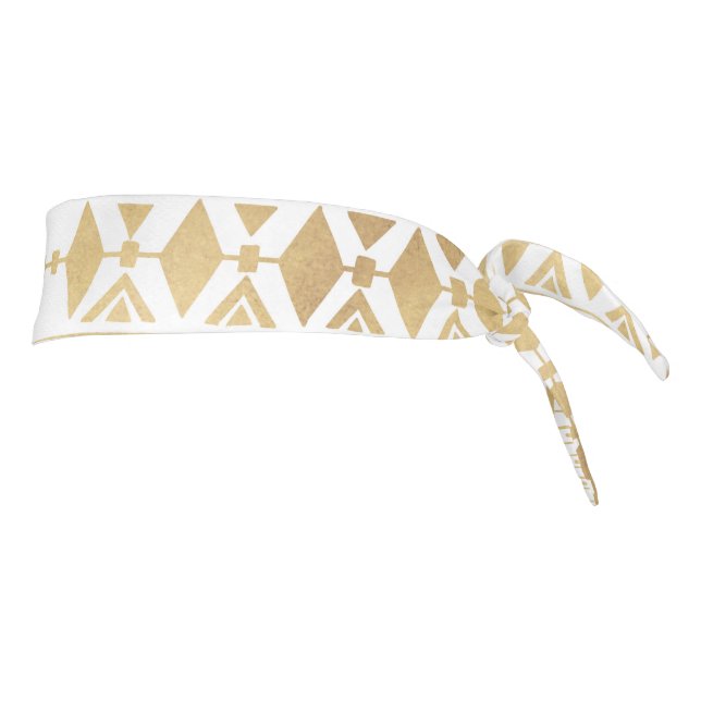 Patrón azteca tribal de oro de moda (Girar 90)