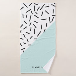 Patrón azul claro y geométrico personalizado