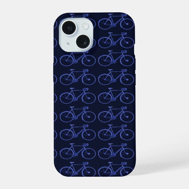 Patrón azul de bicicletas (Reverso )