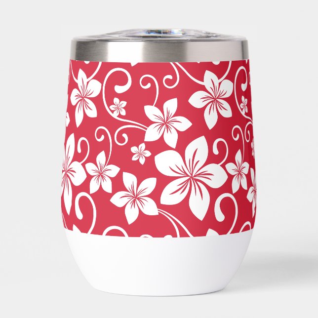 PATRÓN AZUL HAWAII EN ROJO (Frente)