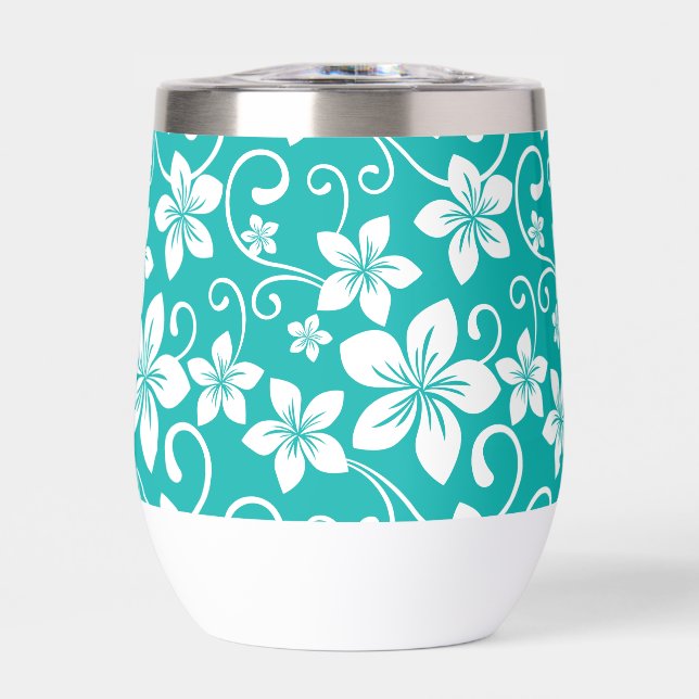 PATRÓN AZUL HAWAII EN VERDE AZULADO (Frente)