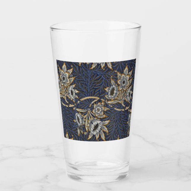 Patrón azul Willow de William Morris Tulip (Anverso)