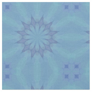 Patrón azul y turquesa 3 Tela