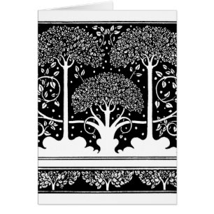 Patrón Beardsley de árbol Art Nouveau