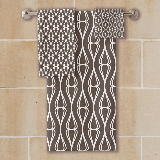 Patrón blanco marrón moderno (Modern trendy design pattern suitable for modern design interior space.)