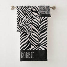 Patrón blanco negro sutil de Damasco africano