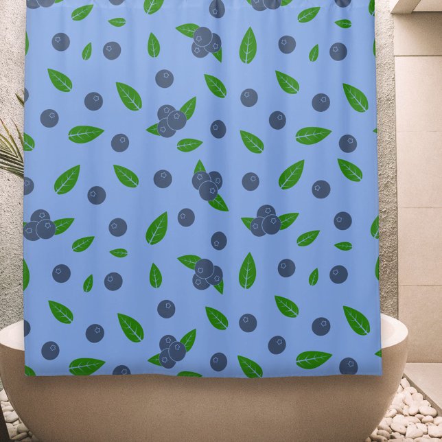Patrón Blueberry Cortina de ducha (Blueberry pattern Shower Curtain)