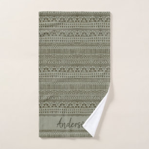 PATRÓN BOHEMIANO DE COBRE GRIS TRIBAL PERSONALIZAD